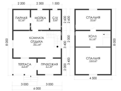 Баня по проекту Енисей с перепланировкой