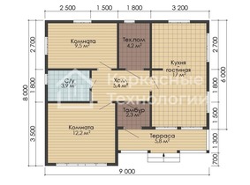 Дом 9х8 в 1 этаж - проект и цена