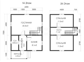 Дом 6 на 7 с кукушкой  для постоянного проживания  - проекты и цены со сборкой под ключ
