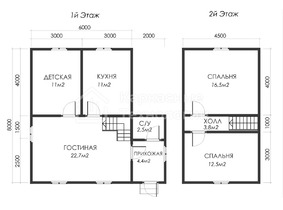 Дом 6 на 8 с пристройкой  для постоянного проживания  - проекты и цены со сборкой под ключ