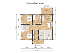 Одноэтажный барнхаус 9.3 на 11.6  для постоянного проживания  - проекты и цены со сборкой под ключ