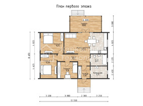Одноэтажный барнхаус 8.6 на 12.5  для постоянного проживания  - проекты и цены со сборкой под ключ