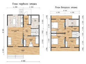 Полутораэтажный барнхаус 8.5 на 10.5  для постоянного проживания  - проекты и цены со сборкой под ключ
